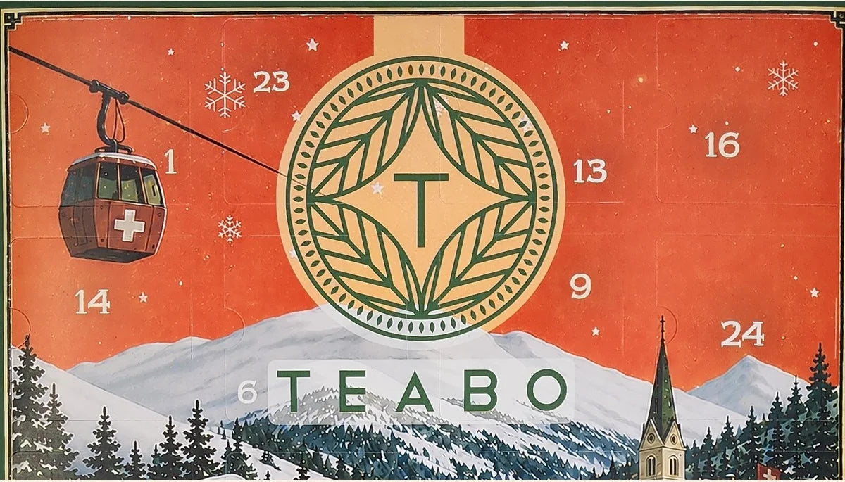Détail des fenêtres numérotées et du médaillon Teabo sur le calendrier